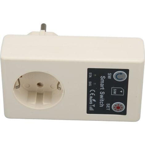 Prise intelligente avec commandes téléphoniques, messagerie, télécommande, réglage de la température, cordon d'alimentation, prise électrique pour appareils électroménagers, interrupteur, prise UE 110 (1/5)