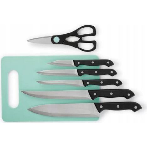 Set di 5 coltelli da cucina, 2 taglieri per forbici (1/4)