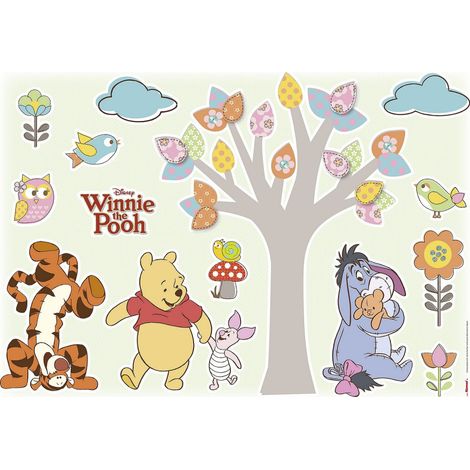 14 Stickers Winnie l'Ourson Disney (1/3)