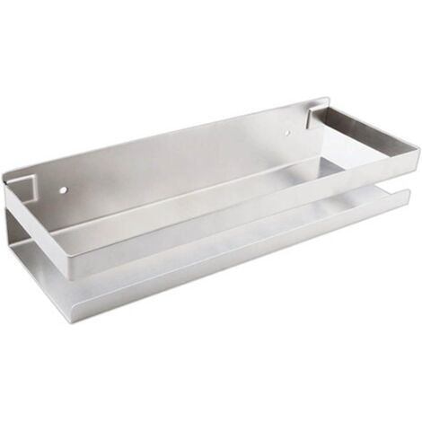 Étagère Étagère Douche Acier Inoxydable 50cm Étagère Murale Salle de Bain Support Rangement (1/5)
