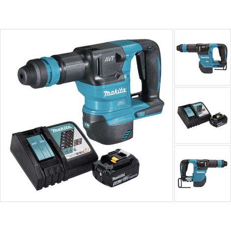 Martillo cincelador a batería Makita DHK 180 RM1 18 V 3,1 J SDS Plus Brushless + 1 batería 4,0 Ah + cargador