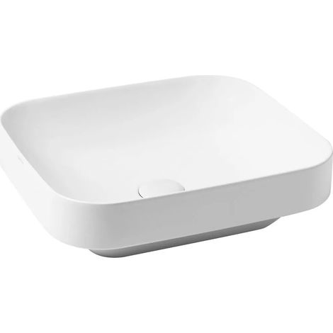Lavabo Elegance semincasso/appoggio 45x40 senza foro in ceramica (1/3)