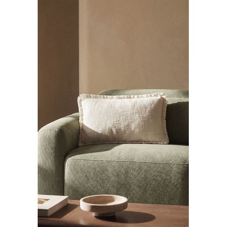 SKLUM Rechteckiges Kissen 30x50 cm aus Soncey-Baumwolle Gardenia Weiß