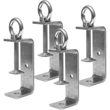 4 Pièces Serre Joints en C Réglable Pince de Fixation Anneaux de Levage Serre Joints C Pince à Vis Acier Inoxydable Collier de Serrage en Forme de C pour Soudage Charpentier Montage Domestique (1/5)