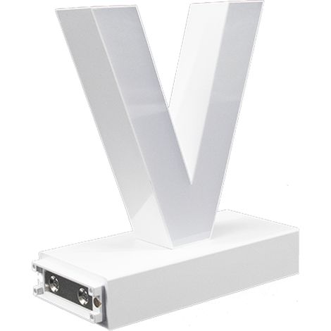 Letra LED Magnética Enlazable 95Mm V     IluminaShop
