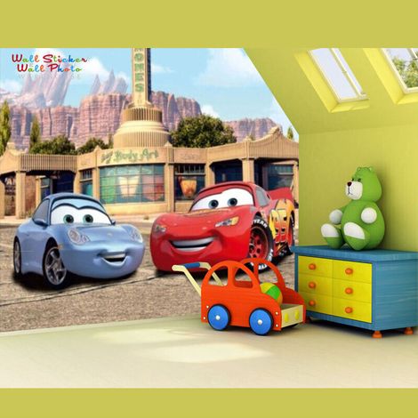Papier peint Flash Mcqueen et Sally Cars Disney 360X254 CM (1/5)