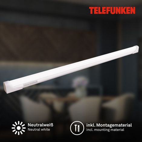 TELEFUNKEN LED Unterbauleuchte 57,4 cm, 8W, 800lm, IP20, Kunststoff/Metall, weiß