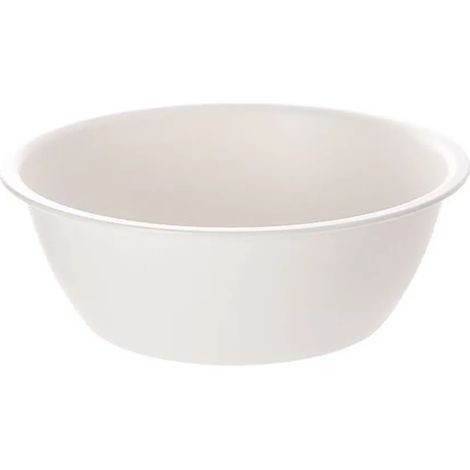 Bassin de lavage du visage rond et épais, pour une utilisation à domicile ou en résidence étudiante, blanc crème (1/5)