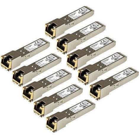 Module transmetteur SFP Gigabit RJ45 en cuivre - STARTECH - Compatible Cisco GLC-T - Pack de 10