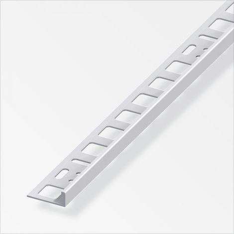 alfer Winkelprofil 1 m, 10 x 21 mm Aluminium eloxiert silber Winkelprofile