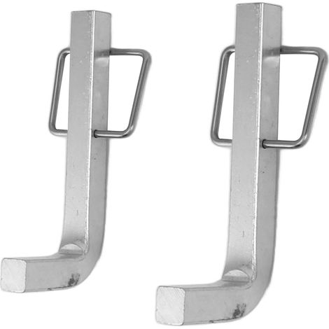 Lot de 2 goupilles en L à clip de qualité supérieure en acier avec clips intégrés pour attelages de répartition de charge (1/5)