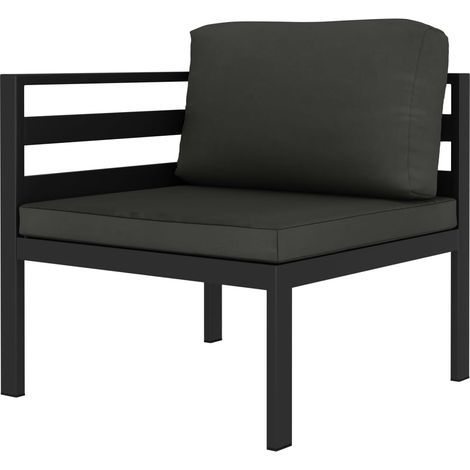 Maison Exclusive - 3-tlg. Garten-Lounge-Set mit Kissen Aluminium