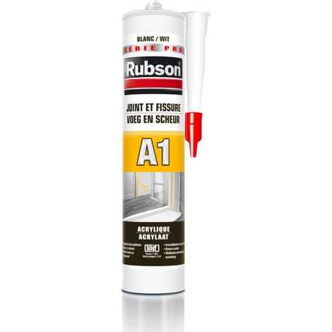 Rubson – Mastic acrylique blanc 300ml – Pour joints et fissures – Compatible avec toutes les peintures – Usage intérieur et extérieur (1/3)