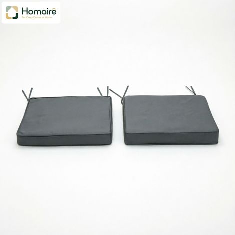 Grauer Gartenstuhl aus Polyester 45 x 45 x 5 cm HOMAIRE (1/5)