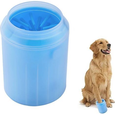 Nettoyeur de pattes pour chien, nettoyeur de pattes portable pour chien, nettoyeur de pattes pour chien, nettoyage portable des pattes de chien, lave-pattes pour animaux, brosses en silicone souple, g (1/4)