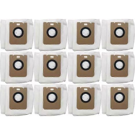 Lot de 12 sacs à poussière compatibles avec les aspirateurs Dreame D10 Plus / D10s Plus / Z10 Pro / L10 Plus. WHBYV (1/4)