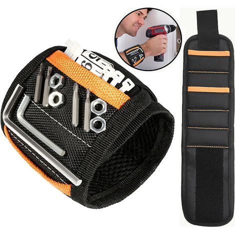 Bracelet magnétique pour outils, pour une organisation et un soutien lors des travaux d'entretien, pour une utilisation à domicile et en atelier.-AquaForge (1/4)