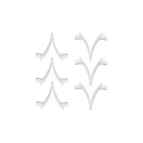Pince à ressort pour manche télescopique de piscine – Attache papillon – Clip en V pour tête d'aspiration(100X) (1/5)