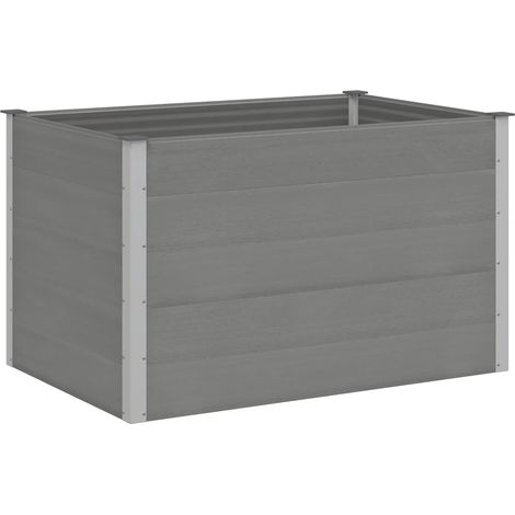 Maison Exclusive - Garten-Hochbeet WPC 150x100x91 cm Grau (1/5)