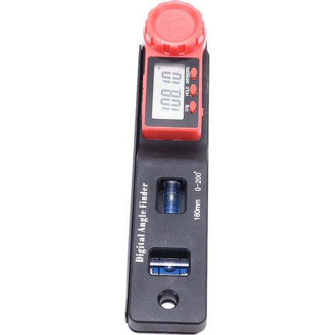 Hochpräzises elektronisches Digitalwasserwaage 0-200° mit Digitalanzeige, Winkelmesser, Goniometer, Neigungsmesser zur Winkelmessung, professionelles Messwerkzeug. (1/5)
