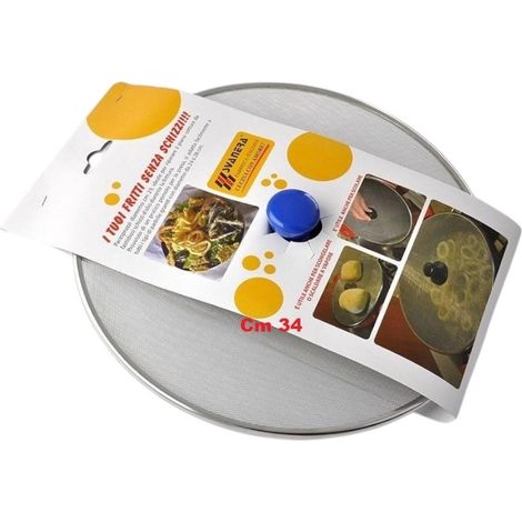 Svanera Jò paraspruzzi cm 34, acciaio inox 18/c con pomolo qualità buona