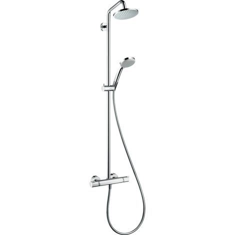 Colonne de douche 160, bras de douche 270 mm chromé (1/10)