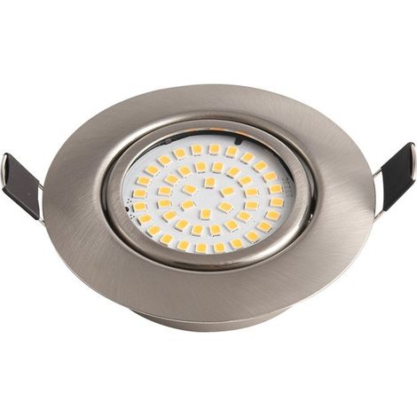 Spot Encastrable LED Salle de Bain IP44 7W Ultra Plat Rond Blanc 3000K Blanc Chaud 220V Plafonnier Encastrable pour Cuisine, Salon, Couloir (Lot de 3) (1/5)