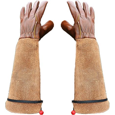 1 paire de gants de jardinage - L (marron foncé) (1/5)