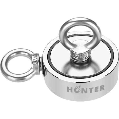 Doppelseitiger Halter aus Neodym-Magnet, 2 x 270 kg, N52, 75 x 25 mm