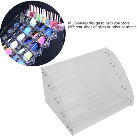 5-stufiger, transparenter Acryl-Präsentationsständer, Kosmetikaufbewahrungsbox, mehrstufige Make-up-Aufbewahrungsbox (1/3)