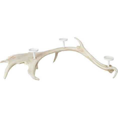 Chandelier Ramure 3 Têtes "Lior" 62cm Beige (1/3)