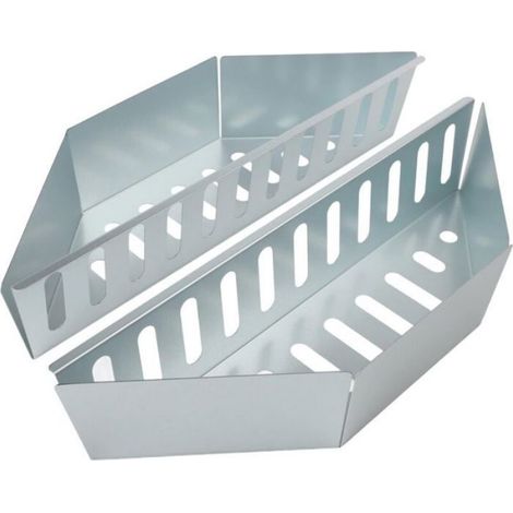 Panier à Charbon, Char-Basket en Acier Inoxydable, Paniers à Charbon pour Barbecue à Charbon 37.4 cm, 2 Pièces