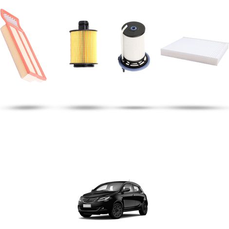 Kit tagliando 4 filtri compatibile con Chrysler Ypsilon 1.3 Multijet 70kw dal 2011 (1/5)