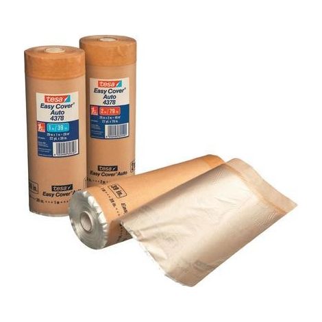 Tesa – Ruban de masquage 43780000301 1 m x 20 m caoutchouc naturel – Résistant à 120 °C – Retirable sans traces – Pour peinture et masquage précis