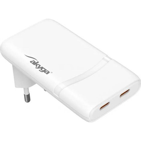 Akyga Caricatore USB 65 W USB-C® Bianco (1/5)