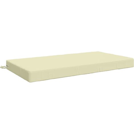 Seat Cushion SOEST 100% Polyester Cream 120 x 60 x 10 cm vidaXL (1/5)