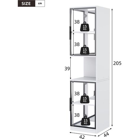 Möbelstück aus Stoff in Weiß 129.49 x 56.01 x 11.99 cm HOMAIRE (1/5)