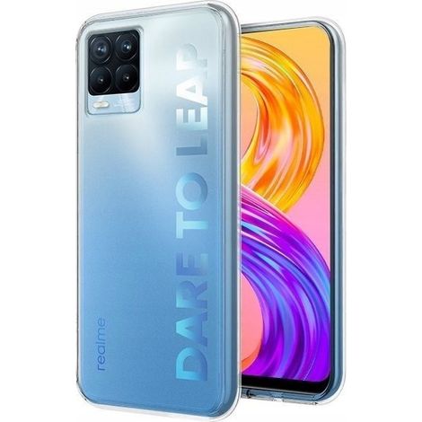 Hülle für Realme 8 / 8 PRO Rückseite farblos + Glas (1/5)