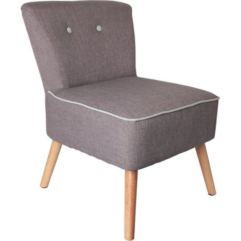 Fauteuil Bicolore Gris Et Vert D'eau The Home Deco Factory HD3606 (1/5)