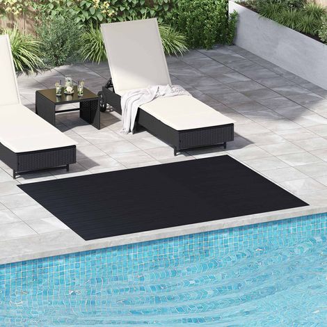 Tapis de sol extérieur en caoutchouc noir 1,5 x 2 m, épaisseur 3 mm, 12kg - PANGIVO (1/5)