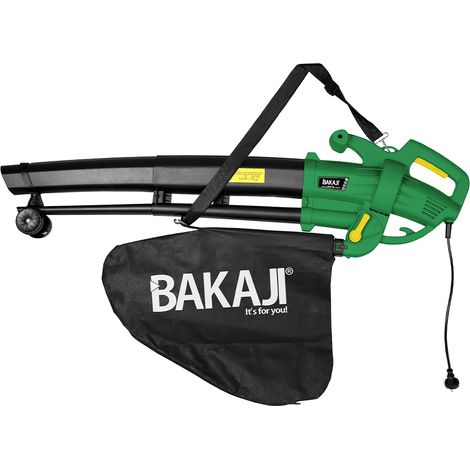 Aspirafoglie Elettrico Giardino 3 in 1 Trituratore Soffiatore Sacco Raccolta 45L (1/5)