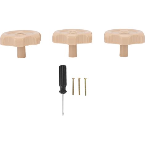 3 boutons fenêtre et ventilation camping-car avec tournevis – Loquet longue durée rotation motorhomes marron, intérieur (1/5)