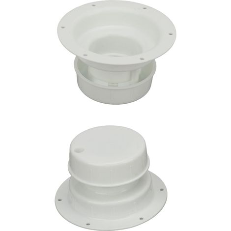 Bouchons d'aération de plomberie pour camping-car, 2 pièces, pour prévenir les fuites, couvercle d'égout de toit de camping-car pour remorque, tuyaux de 1 à 2 à 3/8 pouces, blanc (1/5)