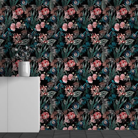 Papier peint panoramique - Motif Fleurs - 130 cm x 81 cm (1/3)