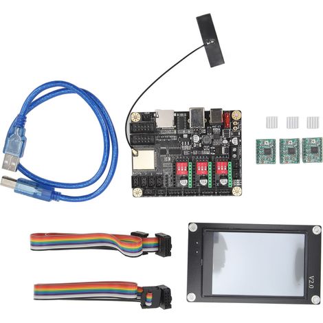 32-Bit-WLAN-Offline-CNC-Steuerung mit 3,5-Zoll-Touchscreen, 12–24-V-Gleichstrom-Schrittmotortreiber für Graviermaschinen (1/5)