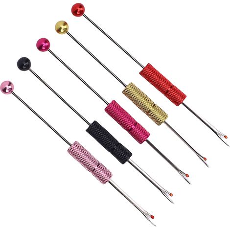 5-teiliges Set Nahttrenner, Nähfadenentferner, Stichzange für Stick- und Bastelprojekte, Rosé, Rot, Gold, Schwarz, Rosa (1/5)