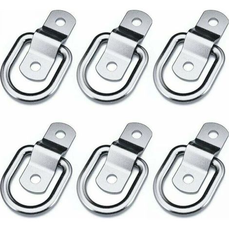 YMYNY Set of 6 heavy-duty anchor rings, fastening strap, cleat hook, tow hook, trailer anchor