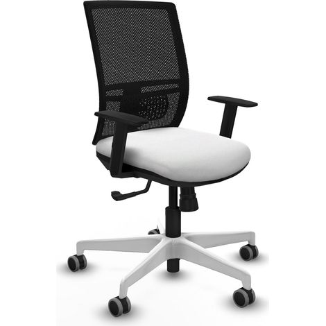 Chaise de bureau piqueras y crespo Yunquera noir mousse découpée (1/2)