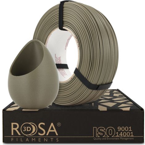 Filamento PLA-CF ReFill per stampa 3D, colore marrone oliva opaco (1 kg / 1,75 mm) (1/5)