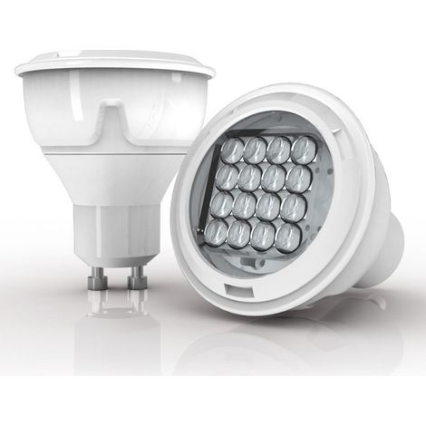 Xanlite – Ampoule LED GU10 dimmable 6,1W (eq. 50W) – 345 lumens blanc chaud – Pour espaces confinés – PG50SFW (1/5)